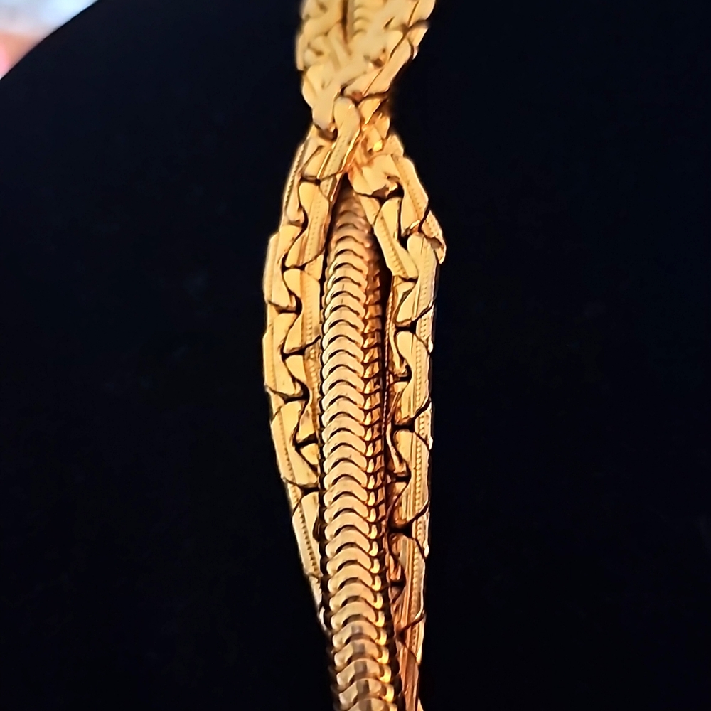 Vintage Authentic Christian Dior Gold Tone Belt - Picture 3 of 6